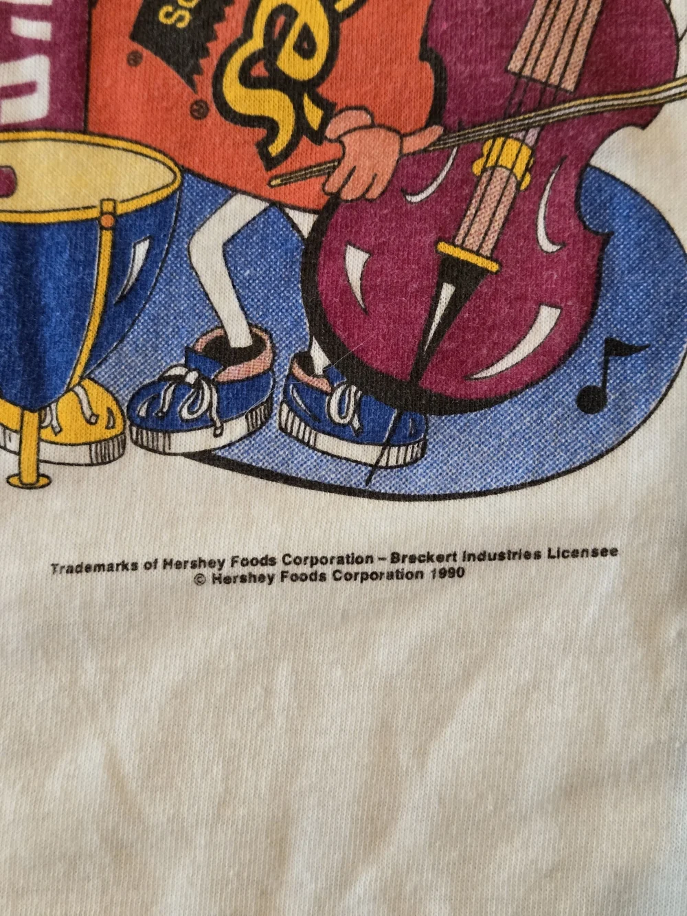Vintage 80s 90s Hershey's & Reese's Candy Band Graphic Tee Usa Made Large